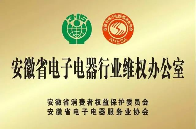“安徽省电子电器行业维权办公室”揭牌